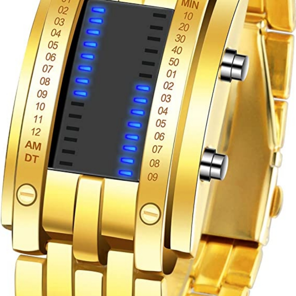 Binary Matrix Blue LED Digital Watch  - Picture 7 of 7